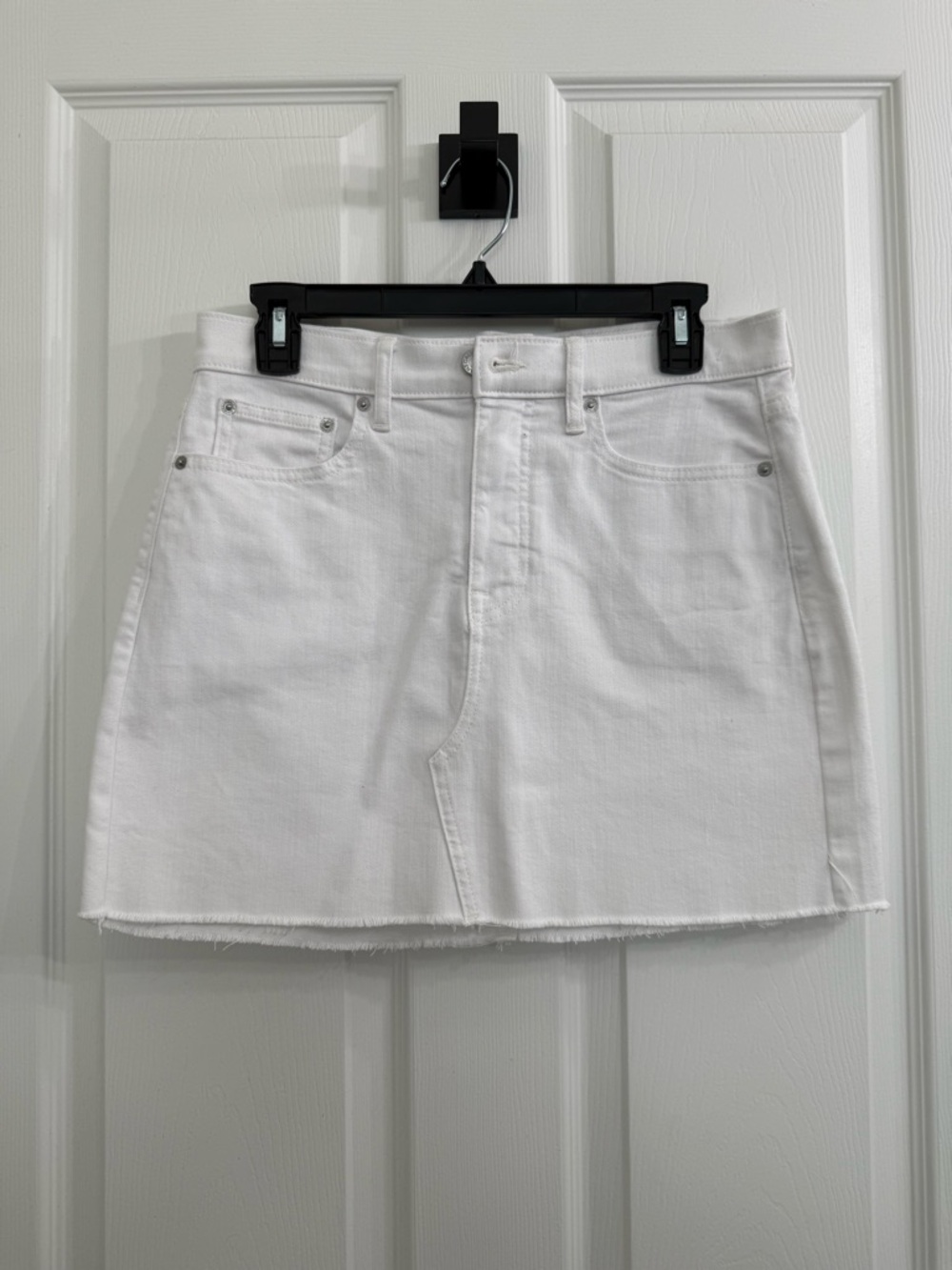 Calvin Klein Jeans White Denim Mini Skirt - Classic Casual